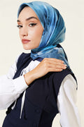 120 cm Flower Pattern Scarf Saks