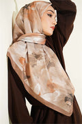 120 cm Pastel Flora Scarf Saffron