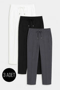 3-Piece Assortment of Slim-Fit Trousers with Elastic Waistband (Pack 2)