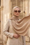 Aerobin Jazz Scarf Dark Beige