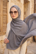 Aerobin Jazz Shawl Dark Stone