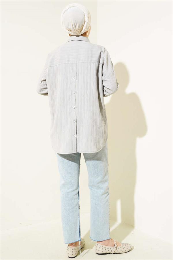 Tree Bark Basic Shirt Gray