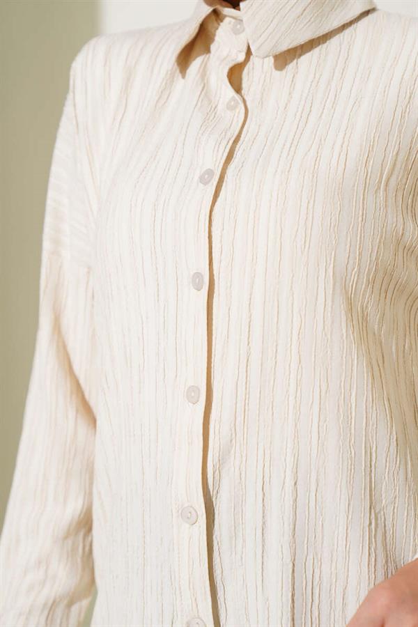 Tree Bark Basic Shirt Stone