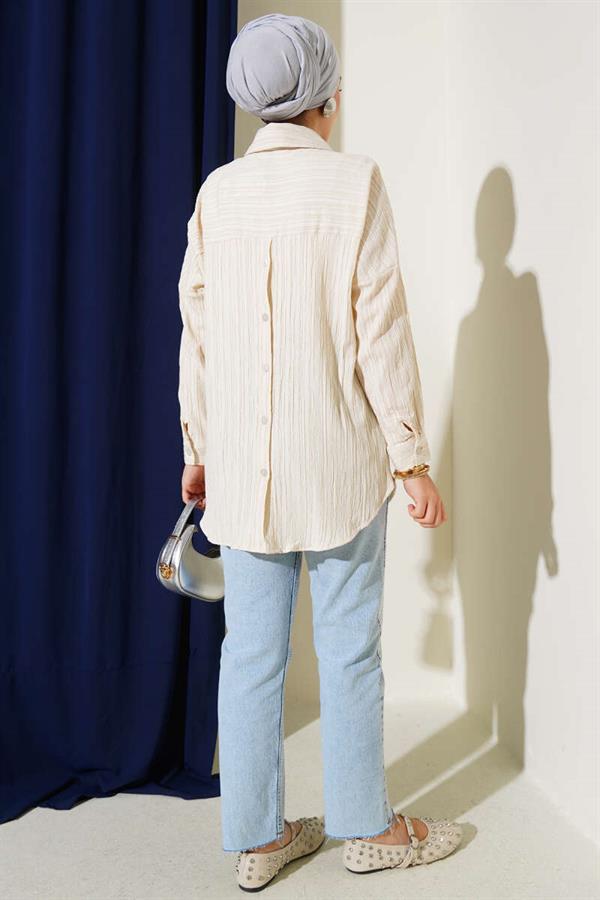 Tree Bark Basic Shirt Stone