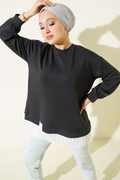Bottom Pleated Loisha Tunic Anthracite