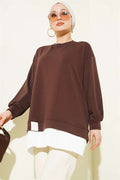 Bottom Pleated Loisha Tunic, Coffee