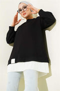 Loysha Tunic with Pleats, Black