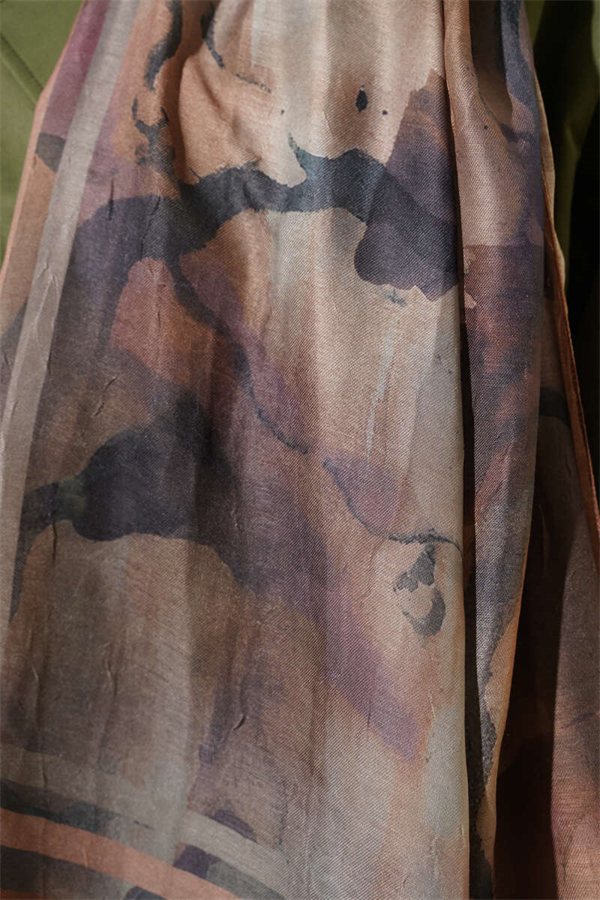 Amber Series Striped Scarf Camel