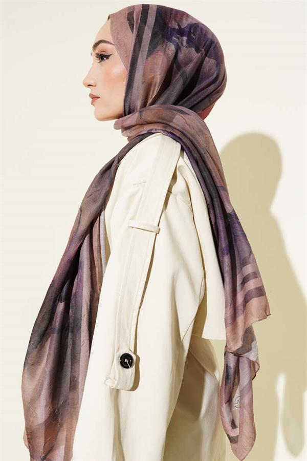 Amber Series Stripe-Shawl Latte