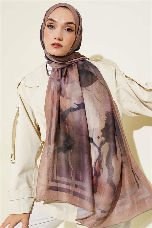 Amber Series Stripe-Shawl Latte