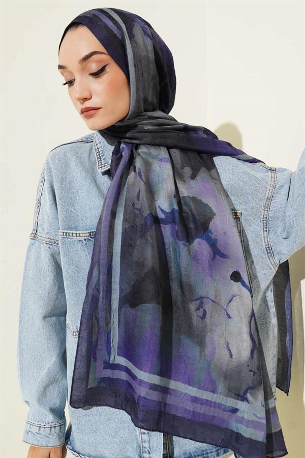 Amber Series Stripe-Shawl Purple