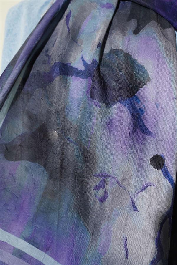 Amber Series Stripe-Shawl Purple
