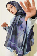 Amber Series Stripe-Shawl Purple