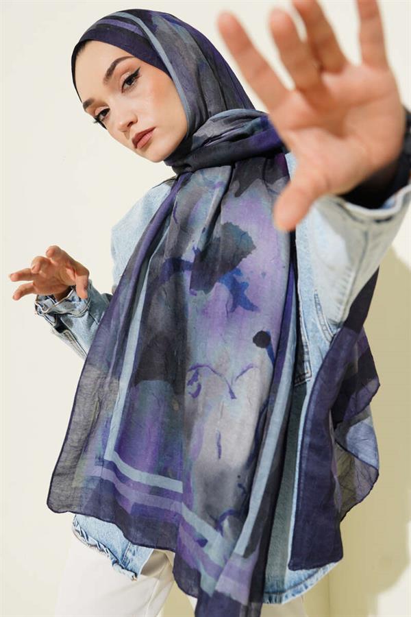 Amber Series Stripe-Shawl Purple