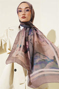 Amber Series Stripe Shawl Soft Brown