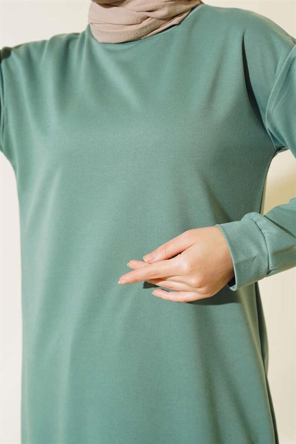 Long Tunic with Emblem Detail, Age Green