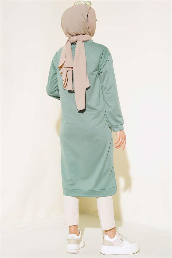 Long Tunic with Emblem Detail, Age Green