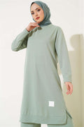 Embroidered Wide Leg 2 Piece Set Mint