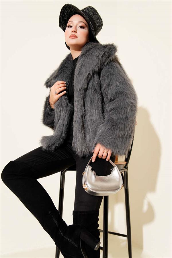 Lined Lolita Fur Smoke
