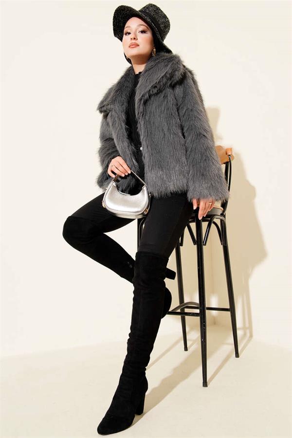 Lined Lolita Fur Smoke