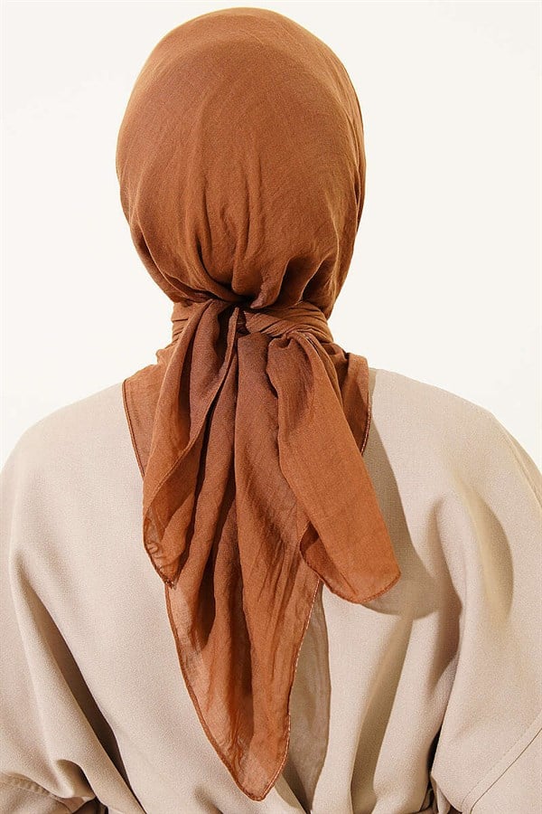 Aya Series Thin Cotton Scarf Camel