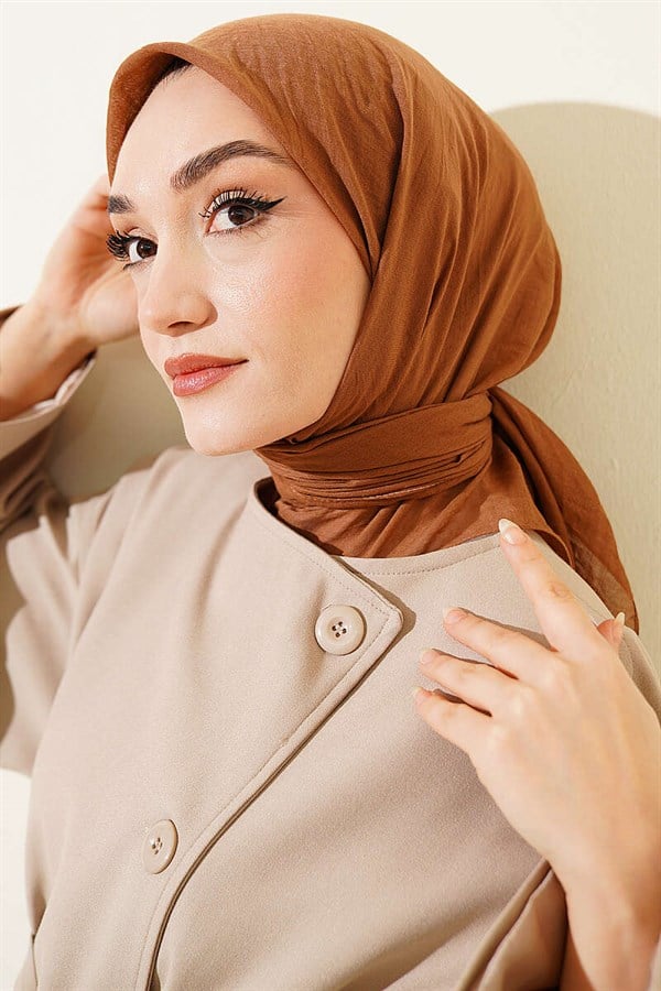 Aya Series Thin Cotton Scarf Camel