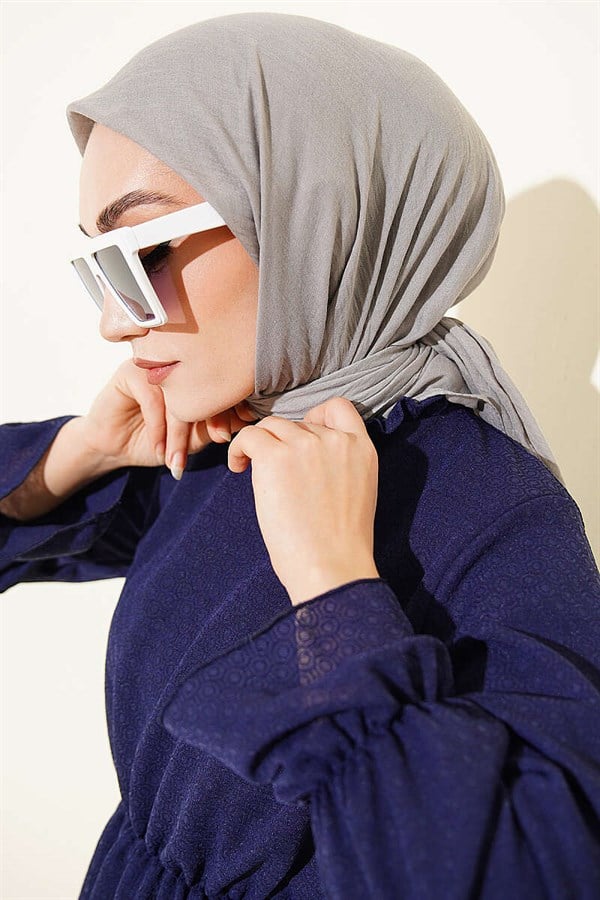 Aya Series Thin Cotton Scarf Grey