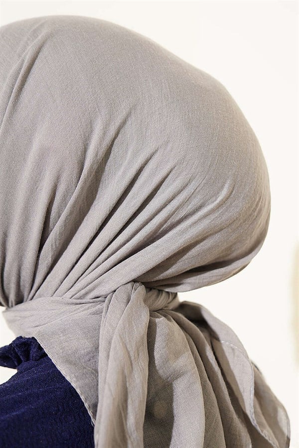 Aya Series Thin Cotton Scarf Grey