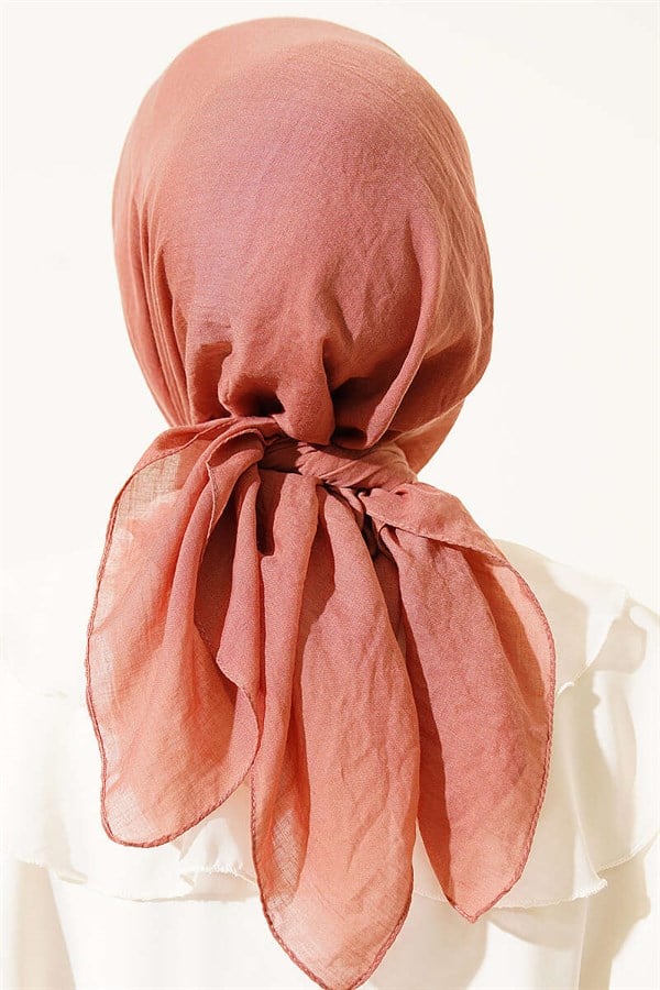 Aya Series Fine Cotton Scarf Rose Pink