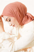 Aya Series Fine Cotton Scarf Rose Pink