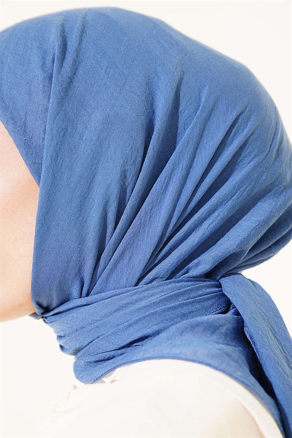 Aya Series Thin Cotton Scarf Indigo