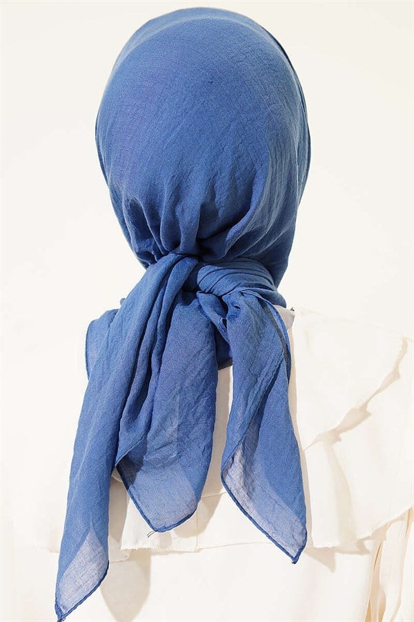 Aya Series Thin Cotton Scarf Indigo