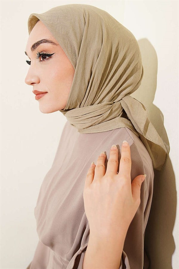 Aya Series Thin Cotton Scarf, Navy Blue