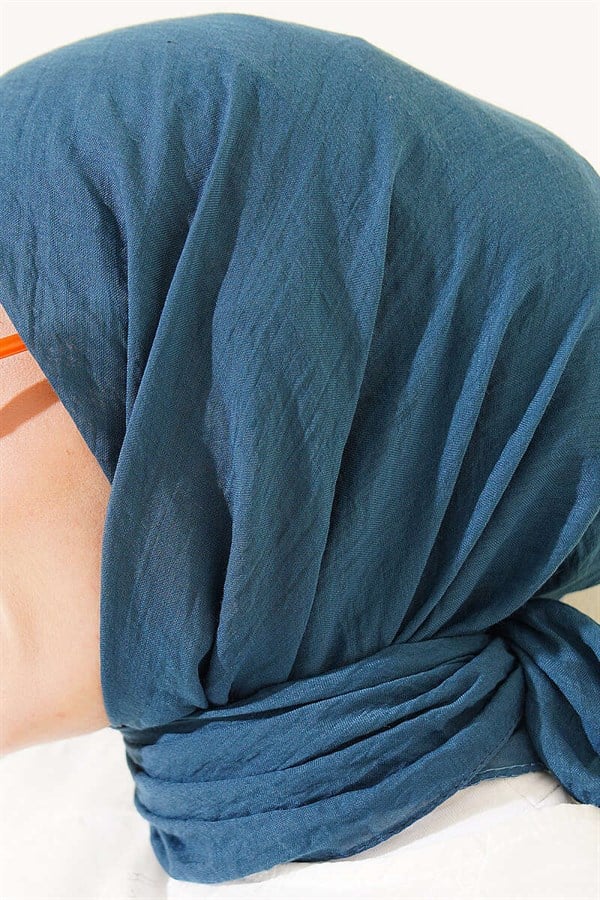 Aya Series Thin Cotton Scarf Petrol Green