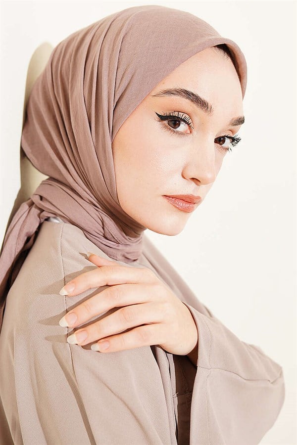 Aya Series Fine Cotton Scarf Mink