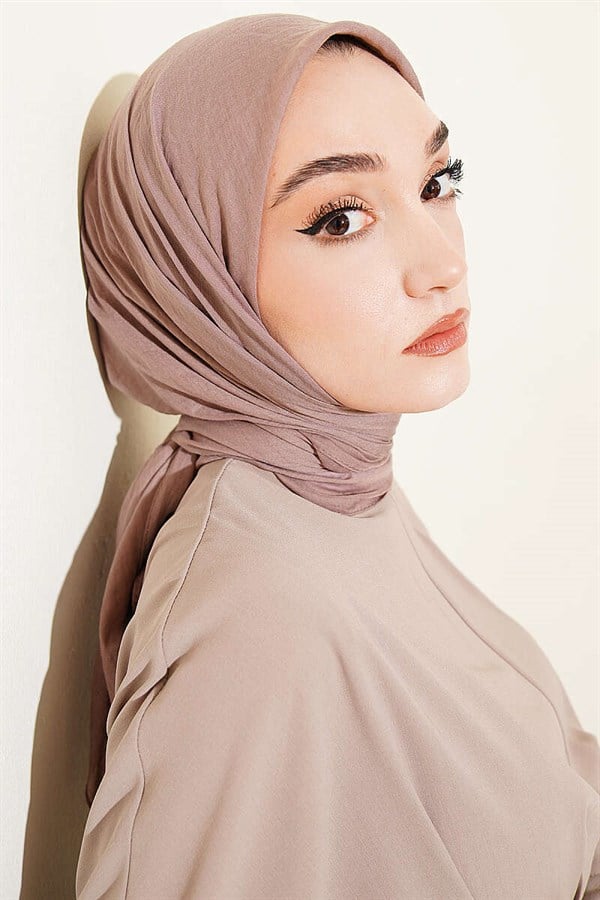 Aya Series Fine Cotton Scarf Mink
