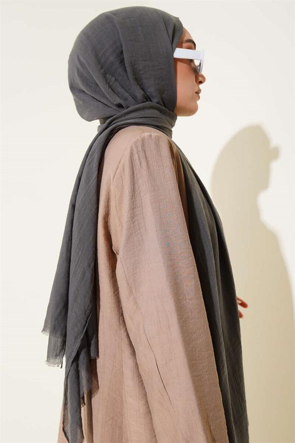 Aya Series Thin Cotton Shawl Smoke -177