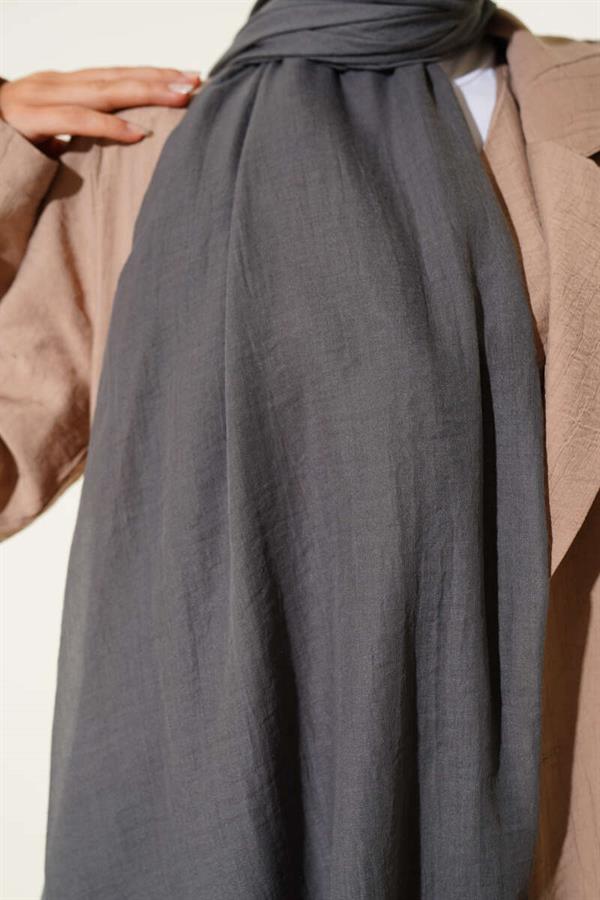 Aya Series Thin Cotton Shawl Smoke -177