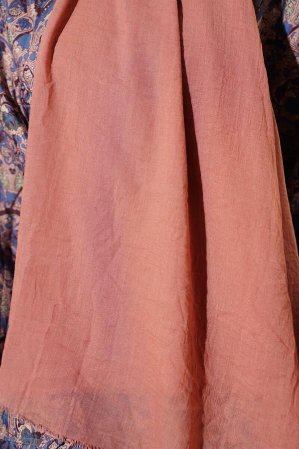 Aya Series Thin Cotton Shawl Dusty Rose