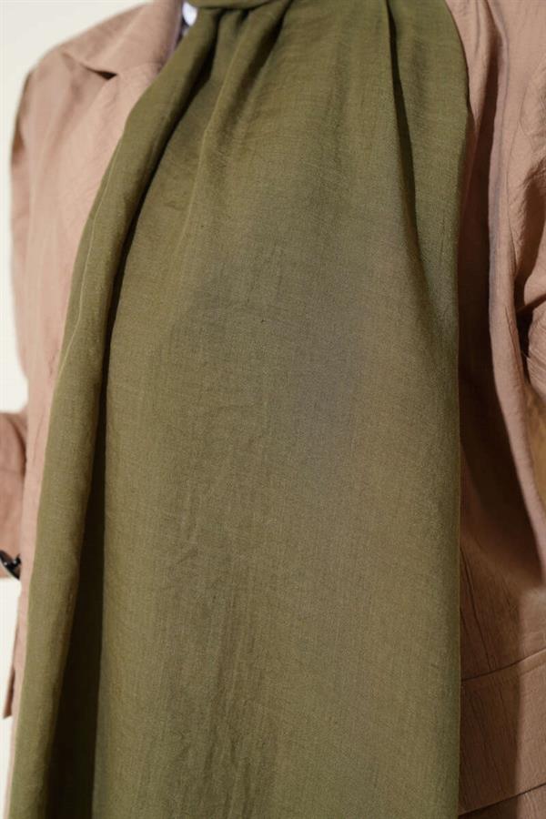 Aya Series Thin Cotton Scarf Khaki -152