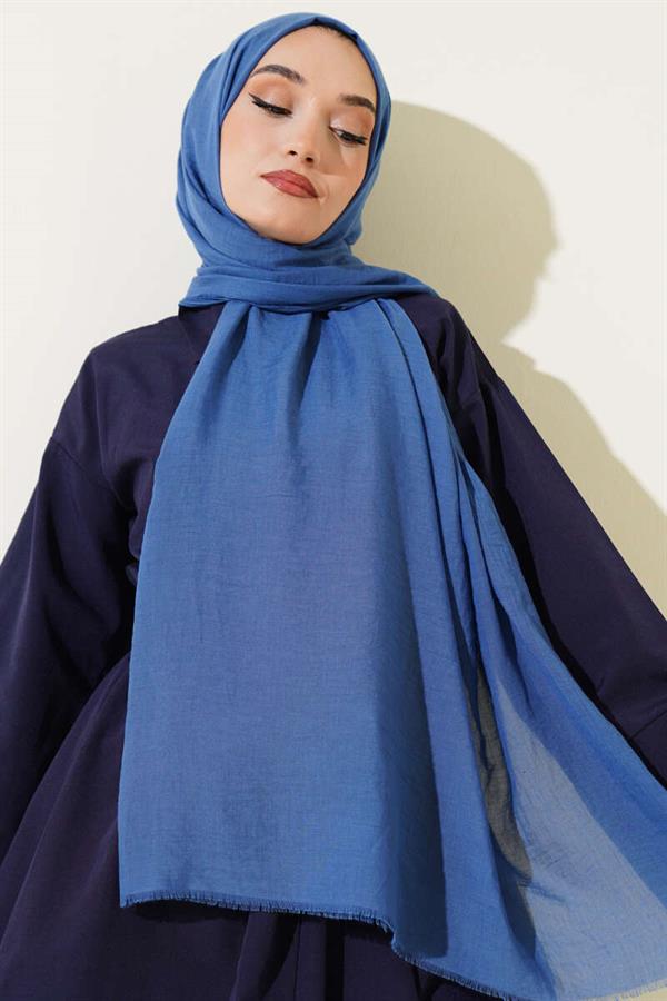 Aya Series Thin Cotton Shawl Indigo -160