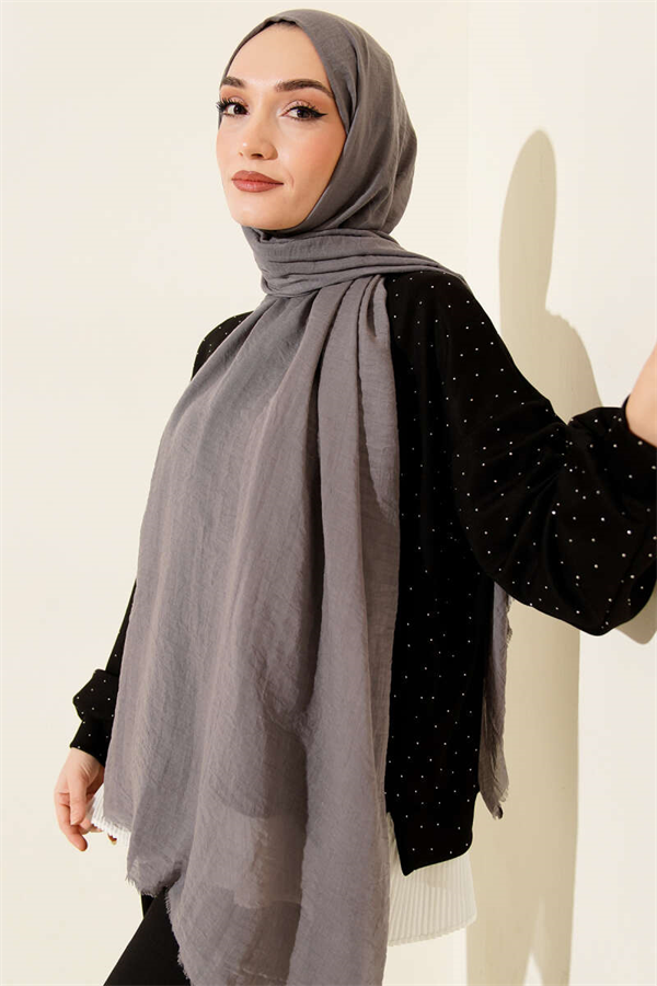 Aya Series Thin Cotton Scarf Slate Grey -97