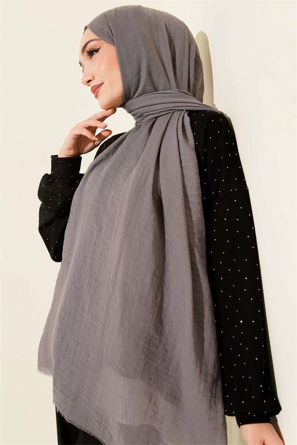 Aya Series Thin Cotton Scarf Slate Grey -97