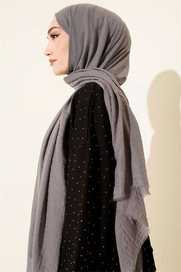 Aya Series Thin Cotton Scarf Slate Grey -97