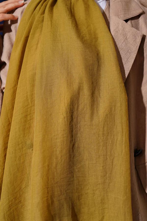 Aya Series Thin Cotton Shawl Henna Green -131