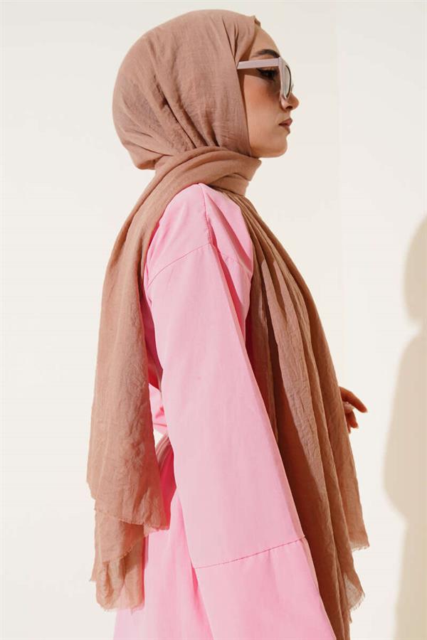 Aya Series Thin Cotton Shawl Latte -136