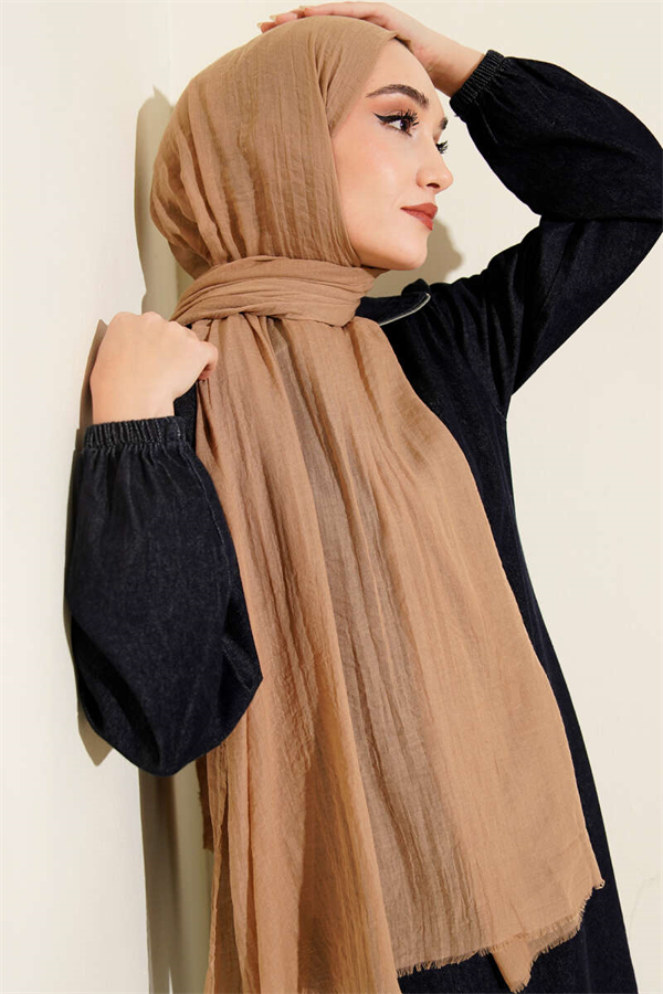 Aya Series Thin Cotton Scarf Earth -169