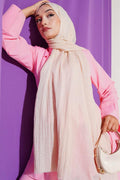 Aya Series Thin Cotton Shawl Vanilla -99