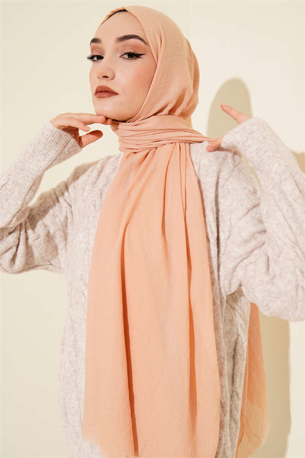 Aya Series Thin Cotton Scarf, Baby Pink