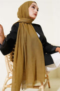 Aya Series Thin Cotton Shawl Olive Green -152